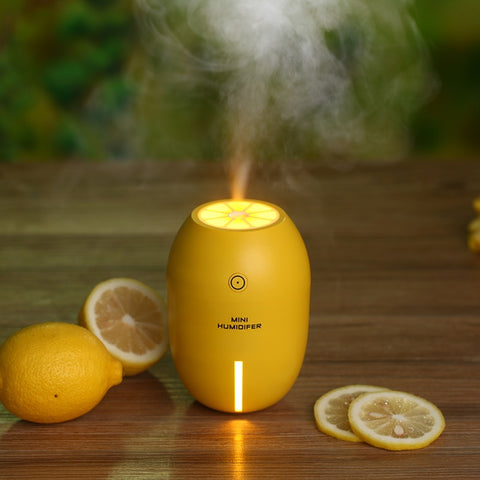USB Air Purifier with LED Lamp