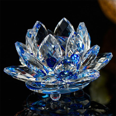 Crystal Lotus Flower Figurine