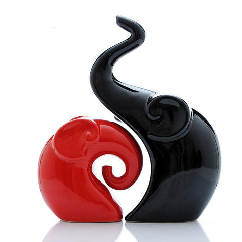 Ceramic Elephant Figurine