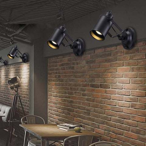 Vintage Adjustable Metal Wall Light