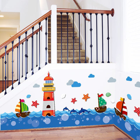 Marine Waist Line Wall Decor