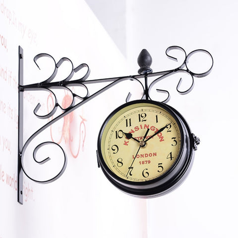 Double-Side Wall Mount Clock