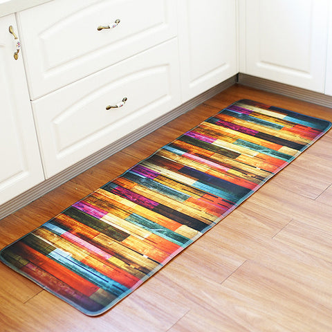 Wood Printed Absorbent Area Rug