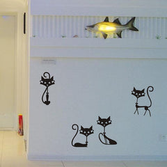 Black Cat Fashion Wall Sticker
