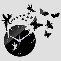 Mirror Sun Acrylic Wall Clock