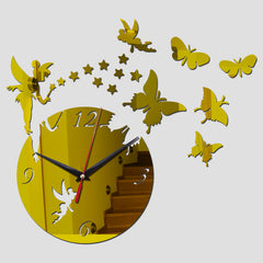 Mirror Sun Acrylic Wall Clock