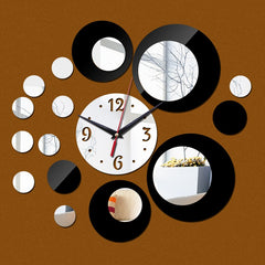 3d Stickers Real Wall Clock