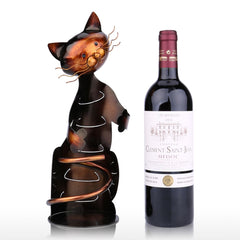 Cat Shaped Wine Holder Figurine