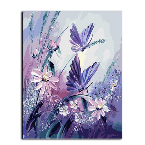 Butterfly Handpainted Frameless Picture