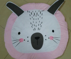 Cute Pink Rabbit Bear Baby Rug