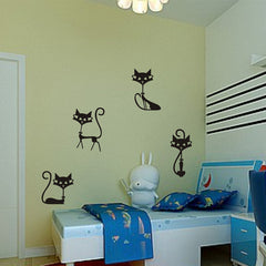 Black Cat Fashion Wall Sticker
