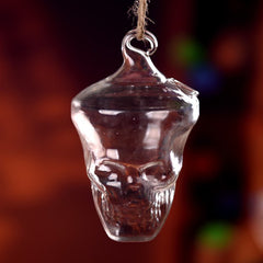 Skull Glass Flower Vase
