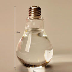 Transparent Light Bulb Glass Vase