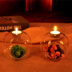 Table Glass Ball Candle Holder