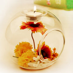 Table Glass Ball Candle Holder