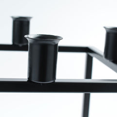 Metal Iron Cube Candle Holder