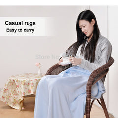 Bamboo Fiber Plaid Throw Rug
