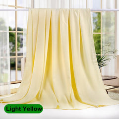 Bamboo Fiber Plaid Throw Rug