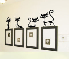 Black Cat Fashion Wall Sticker
