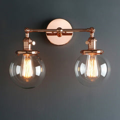 Vintage Loft Double Heads Wall Light