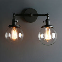 Vintage Loft Double Heads Wall Light
