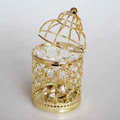 Metal Bird Cage Candle Holder
