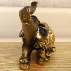 Golden Elephant Figurine