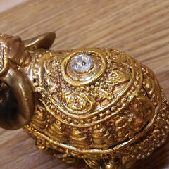 Golden Elephant Figurine