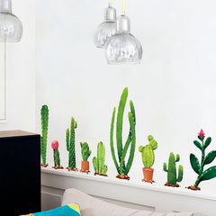 Cactus Green Plants Wall Sticker