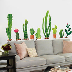 Cactus Green Plants Wall Sticker