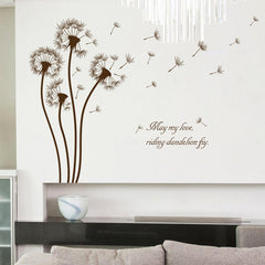 Brown Color Dandelion Wall Sticker