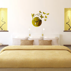Mirror Sun Acrylic Wall Clock