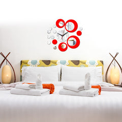 3d Stickers Real Wall Clock