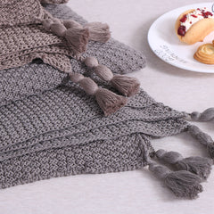 Plaid Knitted Aircondition Rug