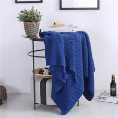 Plaid Knitted Aircondition Rug
