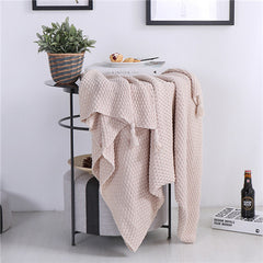 Plaid Knitted Aircondition Rug