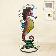 Vintage Painted Hippocampus Figurine