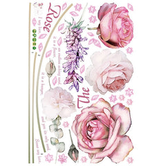 Rose Flowers PVC Wall Sticker