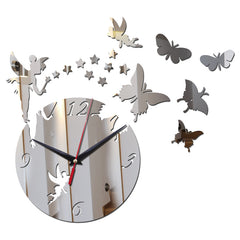 Mirror Sun Acrylic Wall Clock